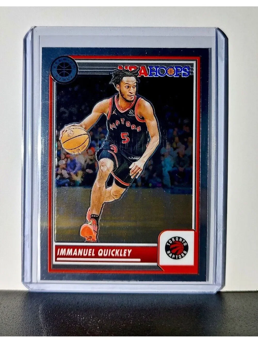 Immanuel Quickley 2023-24 Panini Premium Stock NBA Hoops #105 Card Raptors